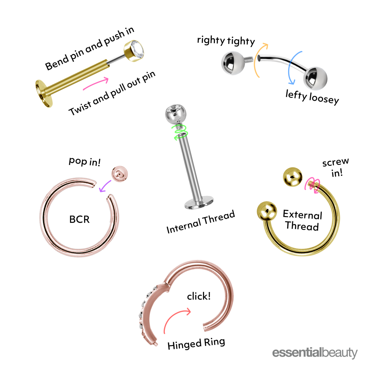 How to measure body jewellery